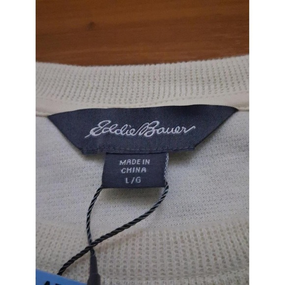 Mens Nwt Eddie Bauer Double Knit Crewneck Thermal Top‎ Shirt - Picture 3 of 8